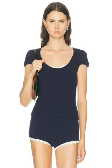 LPA Champaux Lace Trim Top | Thumbnail 3 LPA Champaux Lace Trim Top | Thumbnail 3