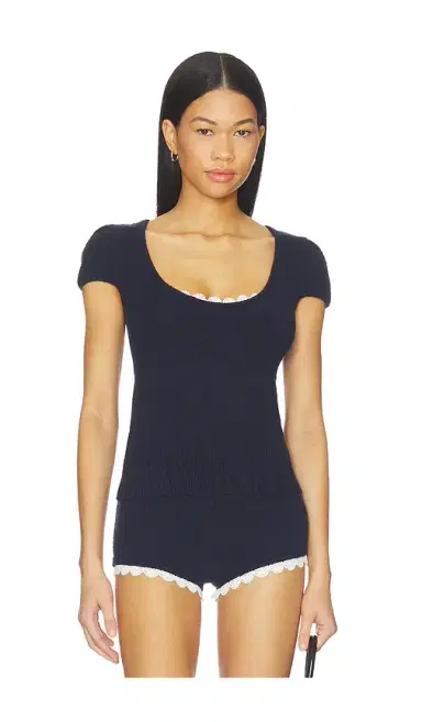 LPA Champaux Lace Trim Top | Thumbnail 1 LPA Champaux Lace Trim Top | Thumbnail 1