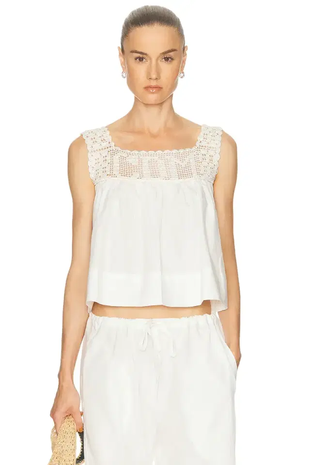 Calle Del Mar Heirloom Poplin Top