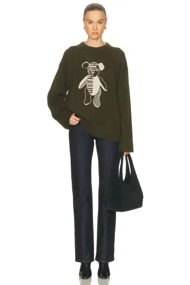 The Elder Statesman Teddy Sweater | Thumbnail 4 The Elder Statesman Teddy Sweater | Thumbnail 4