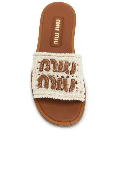 Miu Miu Ciabatte Crochet Slide | Thumbnail 4 Miu Miu Ciabatte Crochet Slide | Thumbnail 4