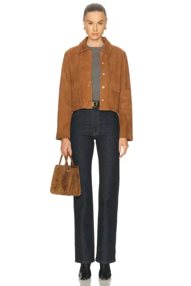 By Malene Birger Annie Cropped Suede Jacket | Thumbnail 5
