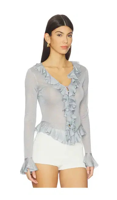 LPA Attison Ruffle Cardigan | Thumbnail 2 LPA Attison Ruffle Cardigan | Thumbnail 2