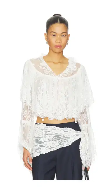 Sea Holden Embroidery Longesleeve Blouse | Thumbnail 1
