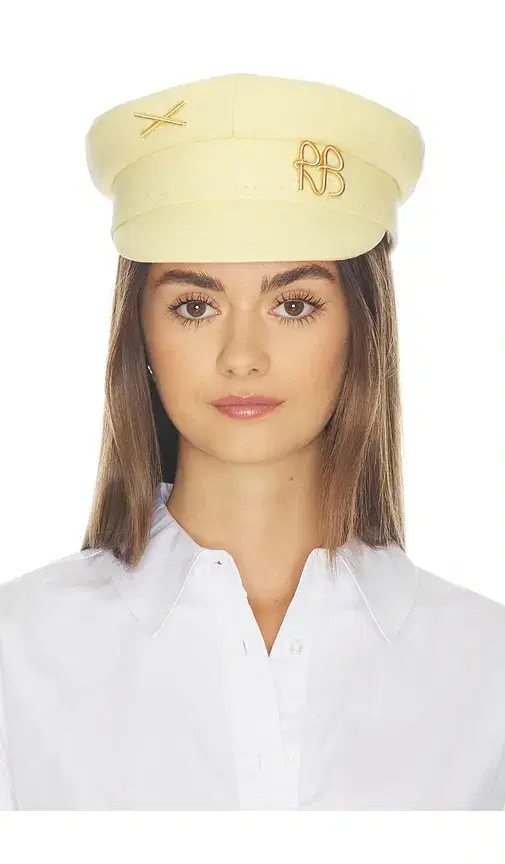 Ruslan Baginskiy Gold-tone Logo-plaque Baker Boy Cap