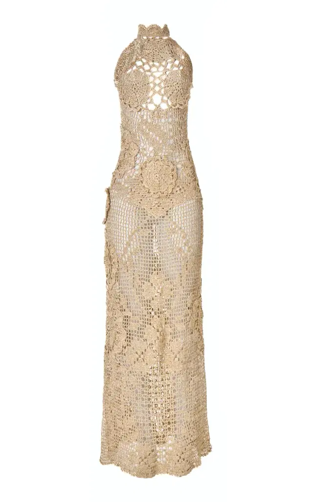 Andrea Almeida Anna Crocheted Maxi Dress