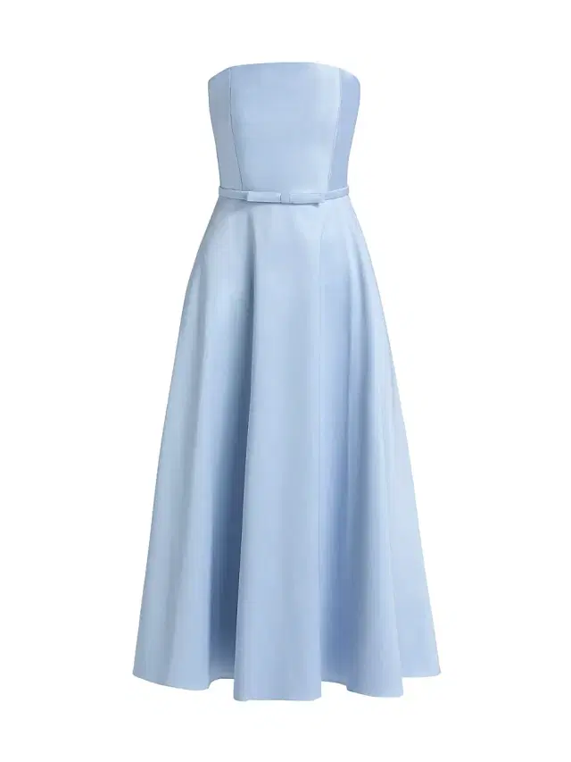 SACHIN BABI Women's Darian Satin Strapless Cocktail Midi-Dress - Ice Blue