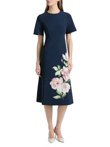 SACHIN & BABI Women's Fairfield Floral Cocktail Dress - Navy Raceme - Size 4 | Thumbnail 2 SACHIN & BABI Women's Fairfield Floral Cocktail Dress - Navy Raceme - Size 4 | Thumbnail 2
