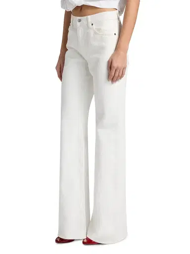 A.L.C. Women's The 347 Solid Bootcut Jeans - White - Size 32 | Thumbnail 4 A.L.C. Women's The 347 Solid Bootcut Jeans - White - Size 32 | Thumbnail 4