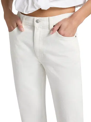A.L.C. Women's The 347 Solid Bootcut Jeans - White - Size 32 | Thumbnail 6 A.L.C. Women's The 347 Solid Bootcut Jeans - White - Size 32 | Thumbnail 6