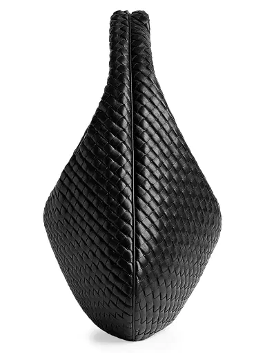 Bottega Veneta Women's Veneta Maxi Intrecciato Leather Hobo Bag - Black Brass | Thumbnail 5