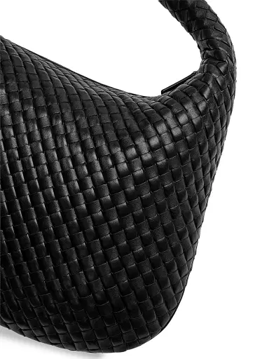 Bottega Veneta Women's Veneta Maxi Intrecciato Leather Hobo Bag - Black Brass | Thumbnail 6
