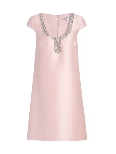 BADGLEY MISCHKA Women's Mikado Embellished Neck Cocktail Dress | Thumbnail 1