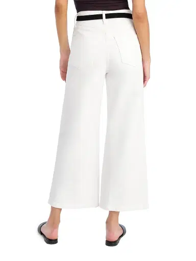 Favorite Daughter Women's Masha Stretch-Cotton Wide-Leg Crop Jeans - White - Size 33 | Thumbnail 5 Favorite Daughter Women's Masha Stretch-Cotton Wide-Leg Crop Jeans - White - Size 33 | Thumbnail 5