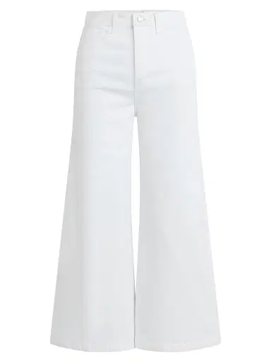 Favorite Daughter Women's Masha Stretch-Cotton Wide-Leg Crop Jeans - White - Size 33 | Thumbnail 1 Favorite Daughter Women's Masha Stretch-Cotton Wide-Leg Crop Jeans - White - Size 33 | Thumbnail 1