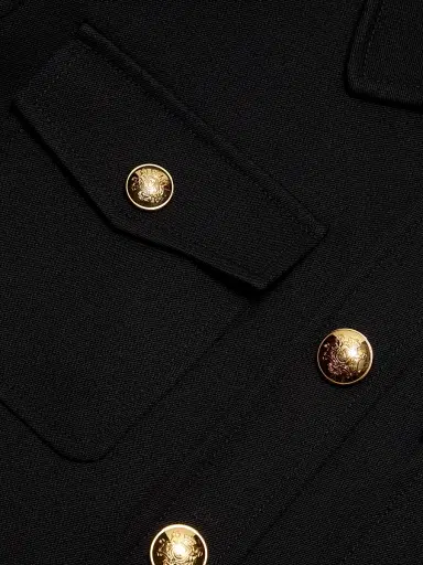Nili Lotan Women's Edna Virgin Wool Cropped Jacket - Black | Thumbnail 7 Nili Lotan Women's Edna Virgin Wool Cropped Jacket - Black | Thumbnail 7