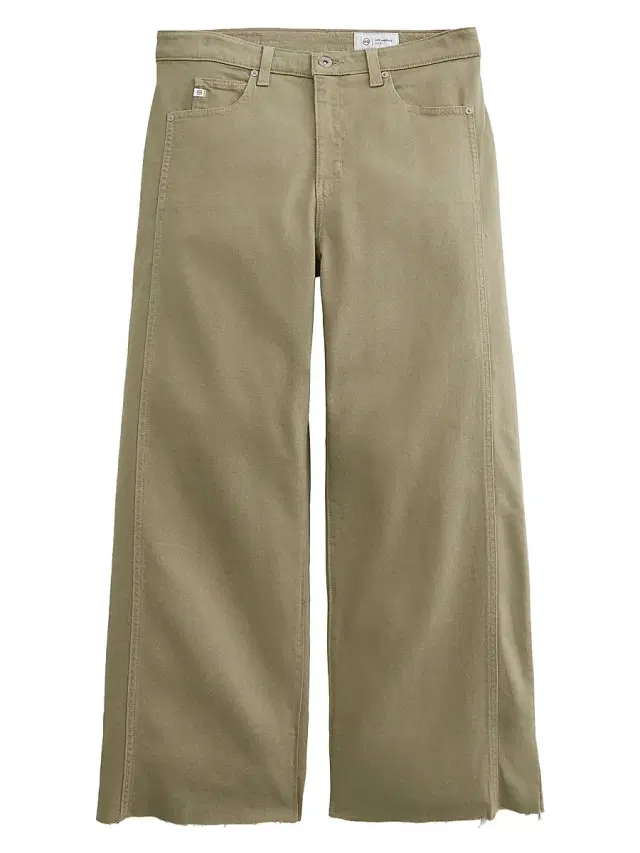 Women's Saige Wide-Leg Crop Jeans - Dusty Sage