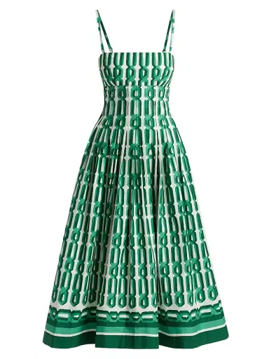 Cara Cara Women's Sea Island Printed Fit & Flare Midi-Dress | Thumbnail 1