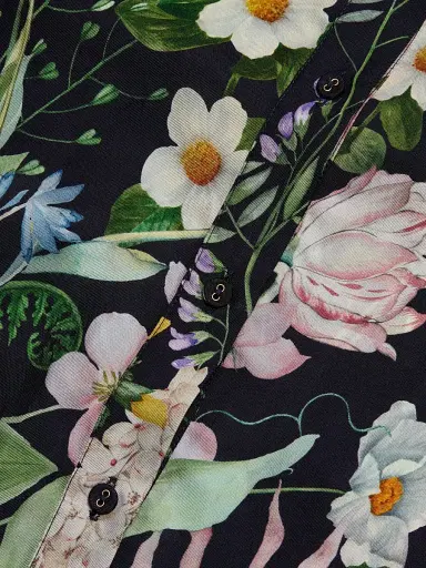 Cara Cara Women's Calvia Floral Boxy Shirt - Bloomsfield Navy | Thumbnail 7 Cara Cara Women's Calvia Floral Boxy Shirt - Bloomsfield Navy | Thumbnail 7