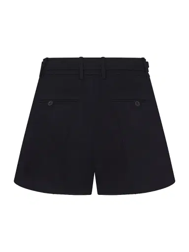 Frame Women's The Soho Wide-Leg Belted Shorts - Navy - Size 0 | Thumbnail 2 Frame Women's The Soho Wide-Leg Belted Shorts - Navy - Size 0 | Thumbnail 2