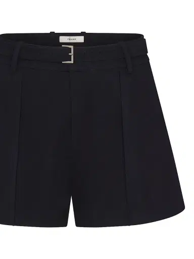 Frame Women's The Soho Wide-Leg Belted Shorts - Navy - Size 0 | Thumbnail 6 Frame Women's The Soho Wide-Leg Belted Shorts - Navy - Size 0 | Thumbnail 6