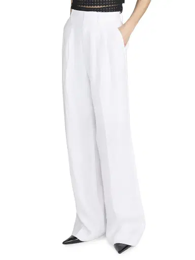 Frame Women's The Linen-Blend Trousers | Thumbnail 4 Frame Women's The Linen-Blend Trousers | Thumbnail 4