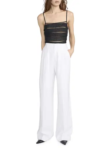 Frame Women's The Linen-Blend Trousers | Thumbnail 1 Frame Women's The Linen-Blend Trousers | Thumbnail 1