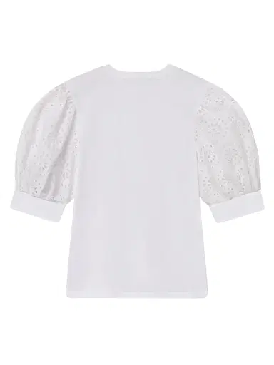 Frame Women's The Solstice Eyelet T-Shirt - White - Size Large | Thumbnail 3 Frame Women's The Solstice Eyelet T-Shirt - White - Size Large | Thumbnail 3