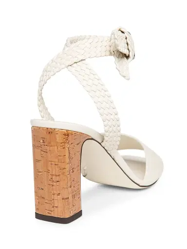Jimmy Choo Women's Rori 85MM Leather Sandals - Latte Toasty | Thumbnail 3