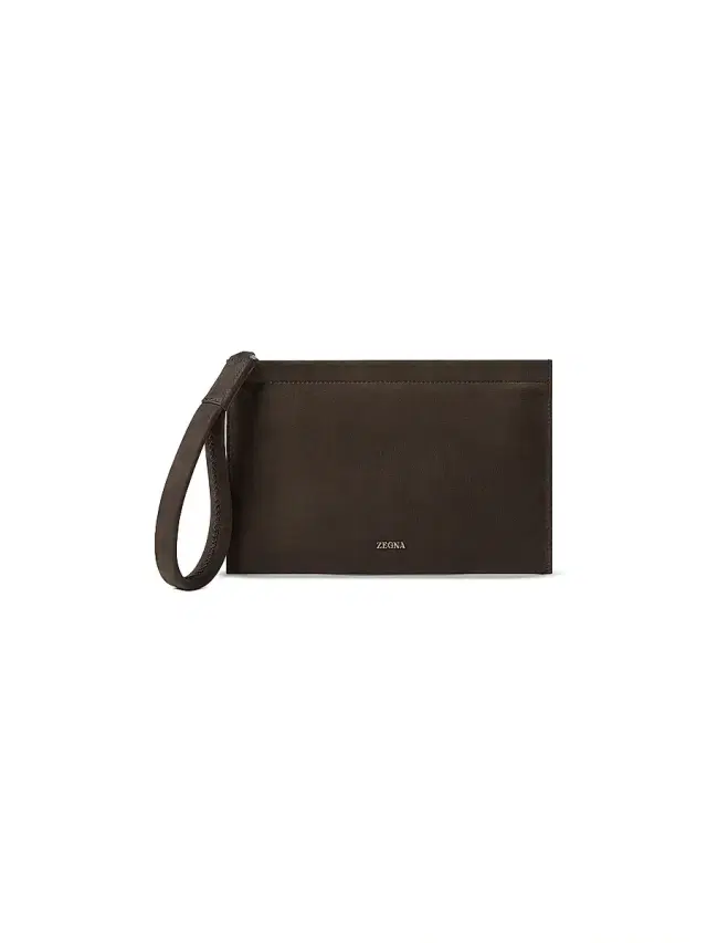 Men's Secondskin Leather Mini Pouch - Dark Brown Men's Secondskin Leather Mini Pouch - Dark Brown