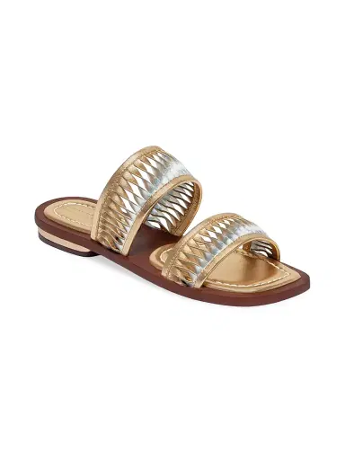 Bernardo 1946 Women's Andorra Flat Sandals - Gold | Thumbnail 2