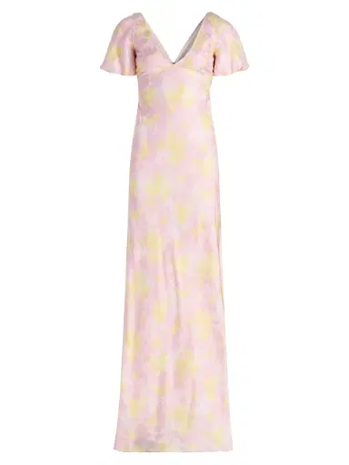 Markarian Women's Lilou Flora Silk Satin Column Gown | Thumbnail 1 Markarian Women's Lilou Flora Silk Satin Column Gown | Thumbnail 1