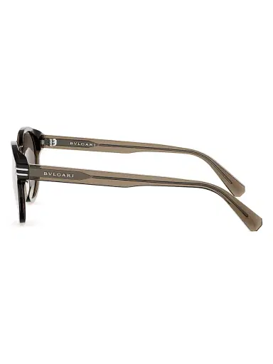 BVLGARI Men's B. zero1 50MM Round Sunglasses - Brown | Thumbnail 3 BVLGARI Men's B. zero1 50MM Round Sunglasses - Brown | Thumbnail 3