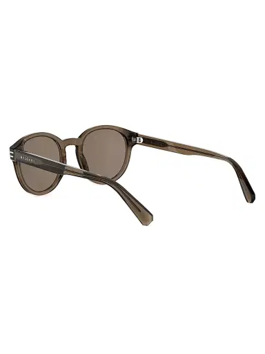 BVLGARI Men's B. zero1 50MM Round Sunglasses - Brown | Thumbnail 4 BVLGARI Men's B. zero1 50MM Round Sunglasses - Brown | Thumbnail 4