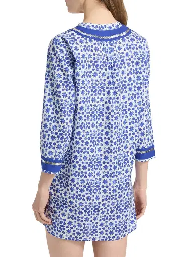 Ro's Garden Women's Tokyo Coverup Caftan - Zara Blue | Thumbnail 5 Ro's Garden Women's Tokyo Coverup Caftan - Zara Blue | Thumbnail 5