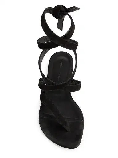 Proenza Schouler Women's Strappy Suede Flats - Black - Size 10 | Thumbnail 4 Proenza Schouler Women's Strappy Suede Flats - Black - Size 10 | Thumbnail 4