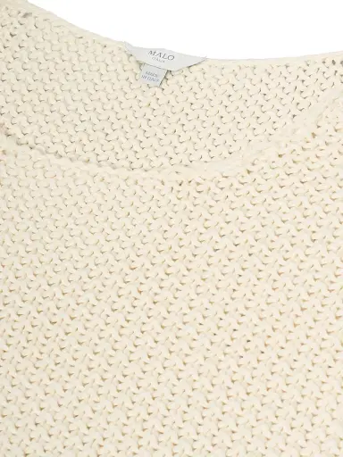 Malo Women's Boatneck Oversized Sweater - Margherita | Thumbnail 8 Malo Women's Boatneck Oversized Sweater - Margherita | Thumbnail 8