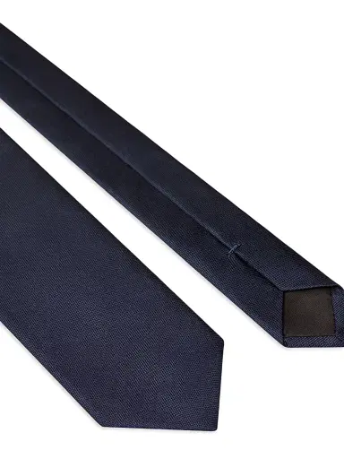 Givenchy Men's Paris Tie in Silk Jacquard - Navy | Thumbnail 2 Givenchy Men's Paris Tie in Silk Jacquard - Navy | Thumbnail 2