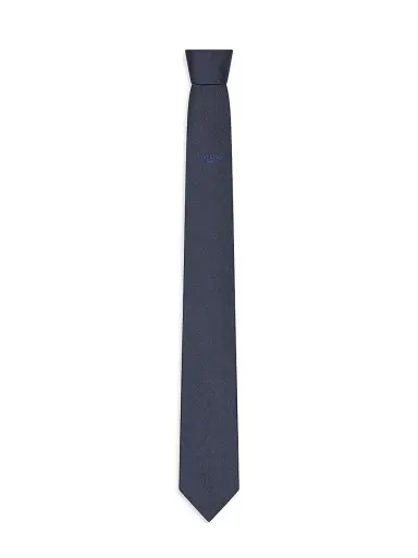 Givenchy Men's Paris Tie in Silk Jacquard - Navy | Thumbnail 1 Givenchy Men's Paris Tie in Silk Jacquard - Navy | Thumbnail 1