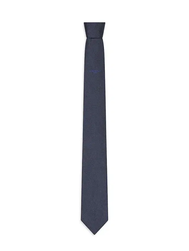 Givenchy Men's Paris Tie in Silk Jacquard - Navy