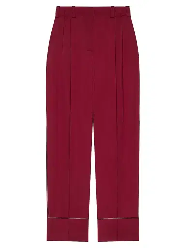 Givenchy Women's Pyjama Pants in Silk - Red Cherry - Size 6 | Thumbnail 1 Givenchy Women's Pyjama Pants in Silk - Red Cherry - Size 6 | Thumbnail 1