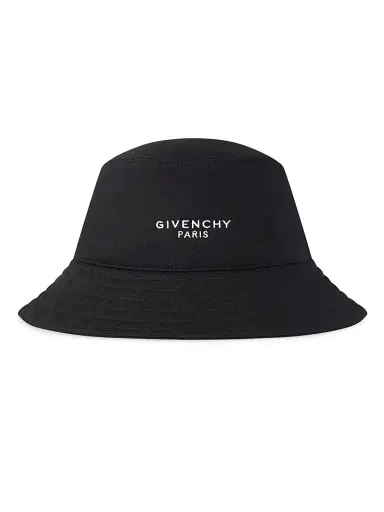 Givenchy Men's Paris Bucket Hat in Cotton - Black - Size Medium | Thumbnail 3