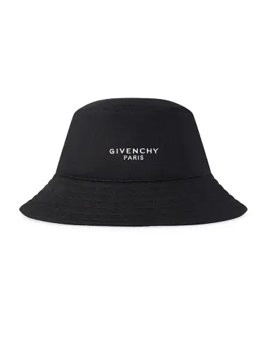 Givenchy Men's Paris Bucket Hat in Cotton - Black - Size Medium | Thumbnail 1