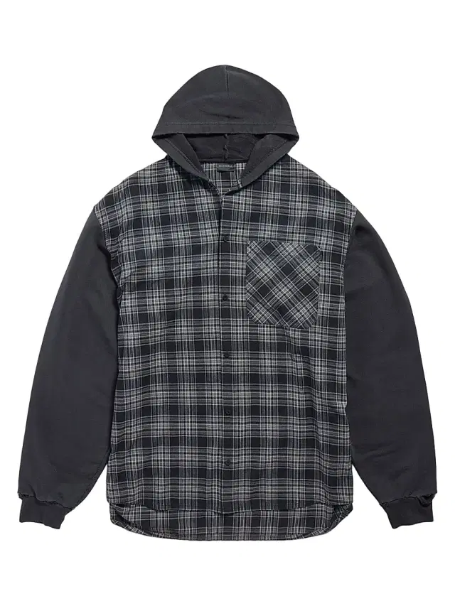 Men's Hooded Hybrid Shirt - Grey