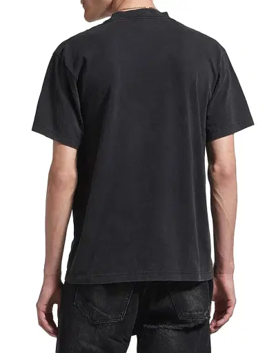 Balenciaga Men's Standard Regular Fit T-Shirt - Faded Black - Size XL | Thumbnail 3