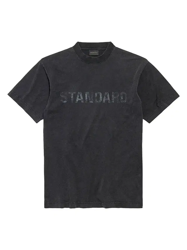 Men's Standard Regular Fit T-Shirt - Faded Black