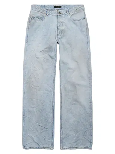 Balenciaga Men's Distressed Relaxed Fit Jeans - Light Blue - Size 33 | Thumbnail 1