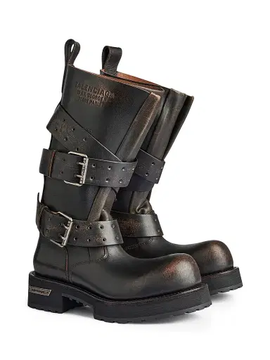 Balenciaga Women's Venom High Boots - Brown Black | Thumbnail 2 Balenciaga Women's Venom High Boots - Brown Black | Thumbnail 2