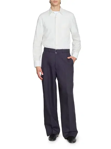 OFFICINE GÉNÉRALE Men's Guido Slub Cotton Shirt | Thumbnail 2 OFFICINE GÉNÉRALE Men's Guido Slub Cotton Shirt | Thumbnail 2