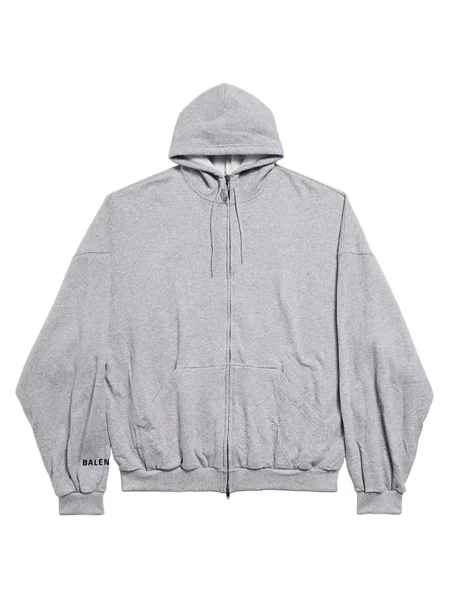 Men's Hi There Large Zip-Up Hoodie - Heather Grey